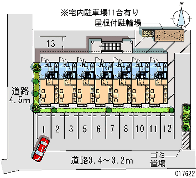 レオパレスサンハイム東雲 月極駐車場