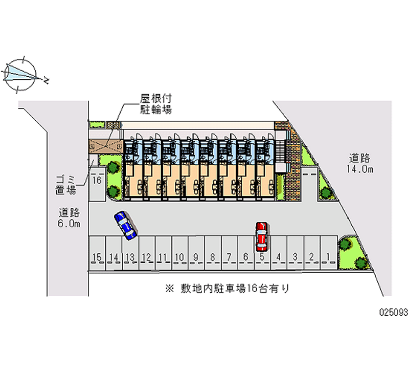 レオパレス眺湖Ⅰ 月極駐車場