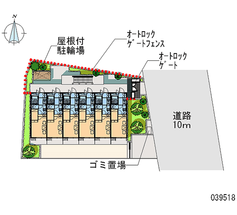 レオパレスグランディオーソ 区画図