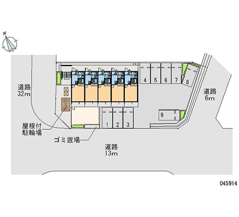 レオパレスピュアハイツ学研台 月極駐車場