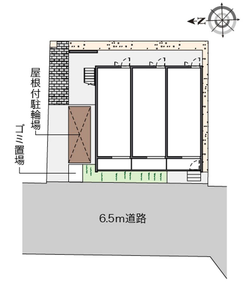 クレイノ長田天神 配置図