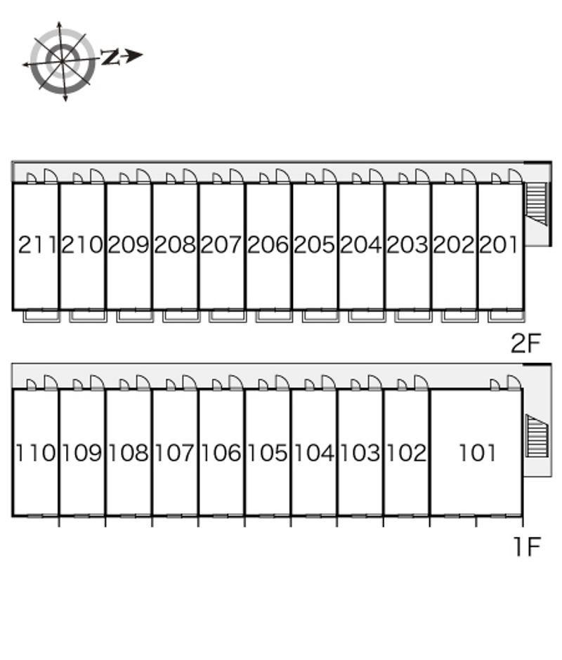 レオパレスかねた 間取配置図