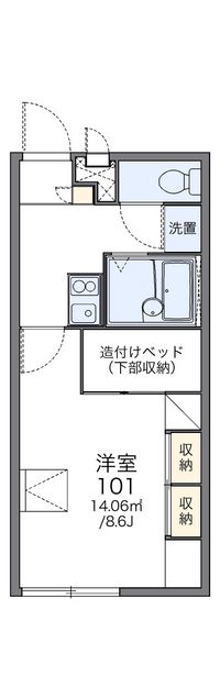 レオパレス新宮 間取り図