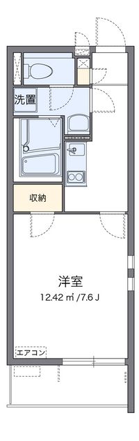 クレイノラポステ一ツ家 間取り図