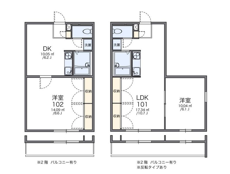 レオパレスフローラＣ 間取図