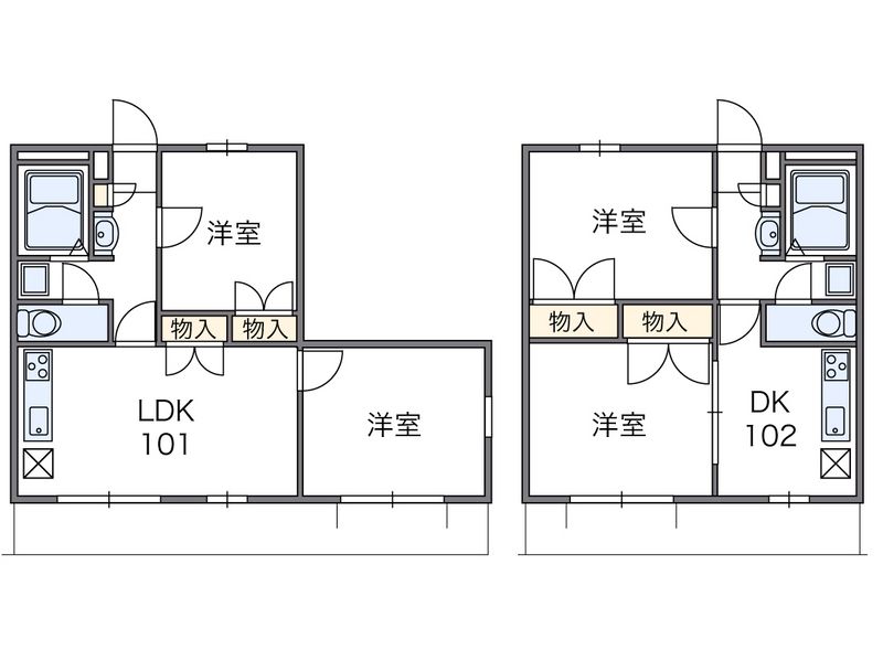 レオパレス凜 間取図