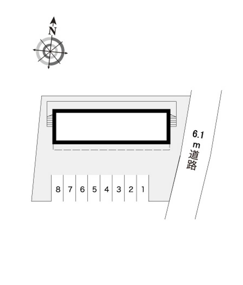 レオパレス中筋 配置図