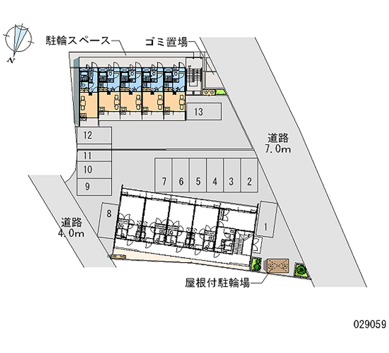 レオパレスＳＴＡＲ　ＲＩＮＧ 区画図