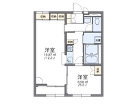 レオパレスさくらｃ 間取り図