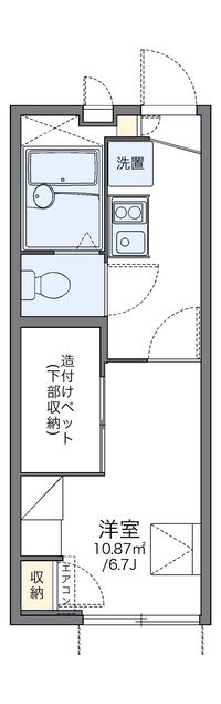 レオパレスメゾンヒーリング 間取り図