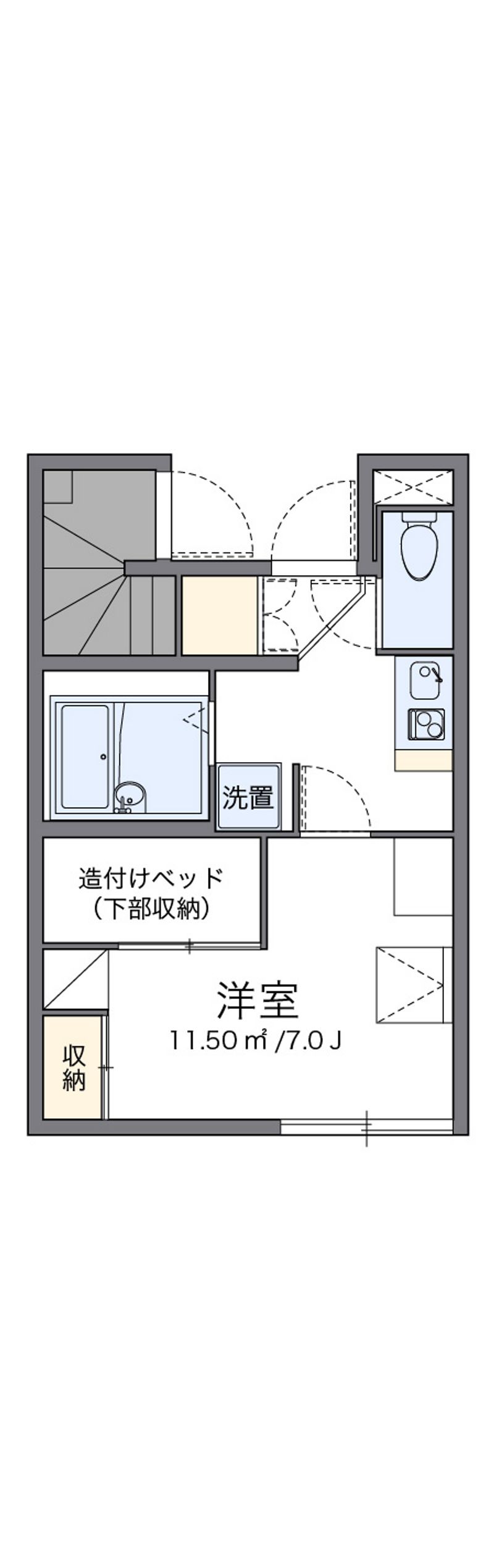 レオパレスティダ 間取図