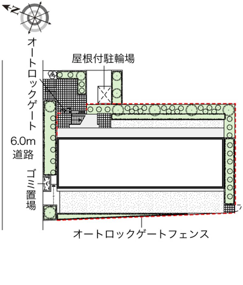 レオパレスエクセル岡本 配置図