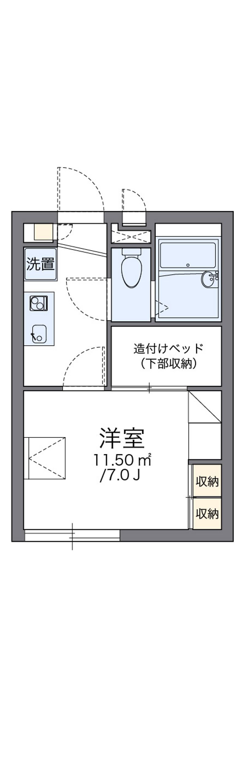 レオパレスＴＷＩＮＫＬＥ 間取図