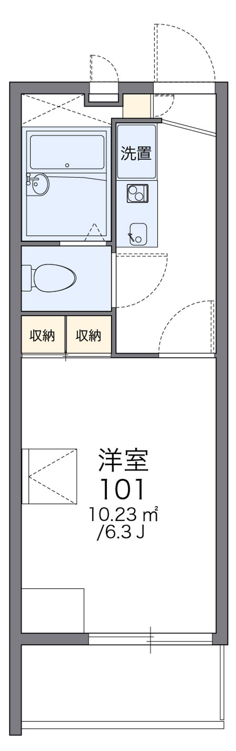 レオパレスパークサイドグレース 間取図