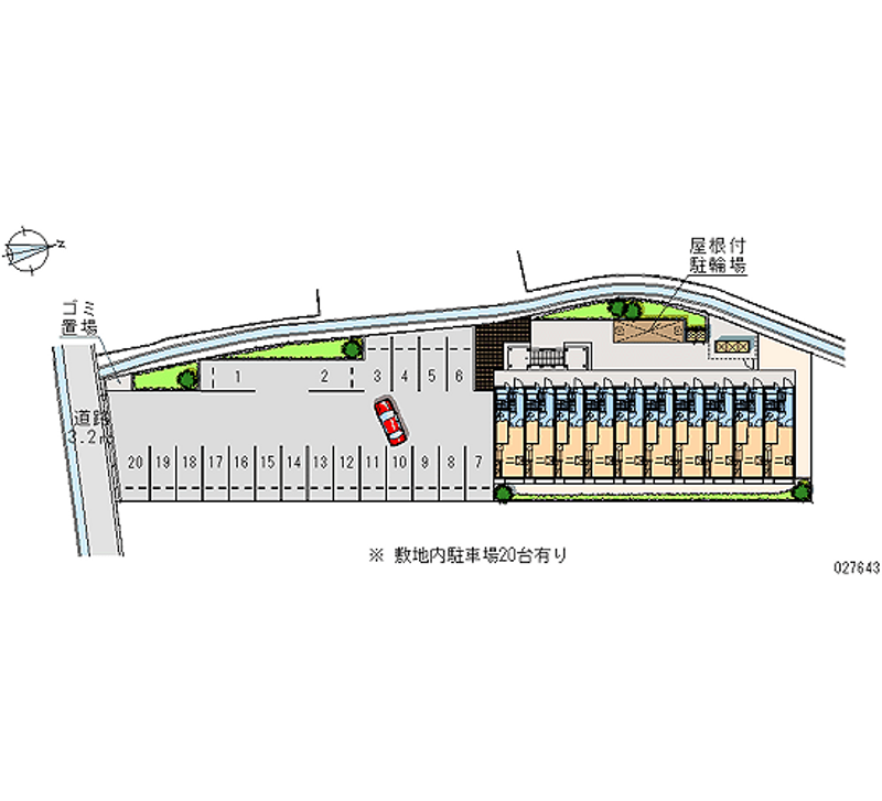 27643 Monthly parking lot