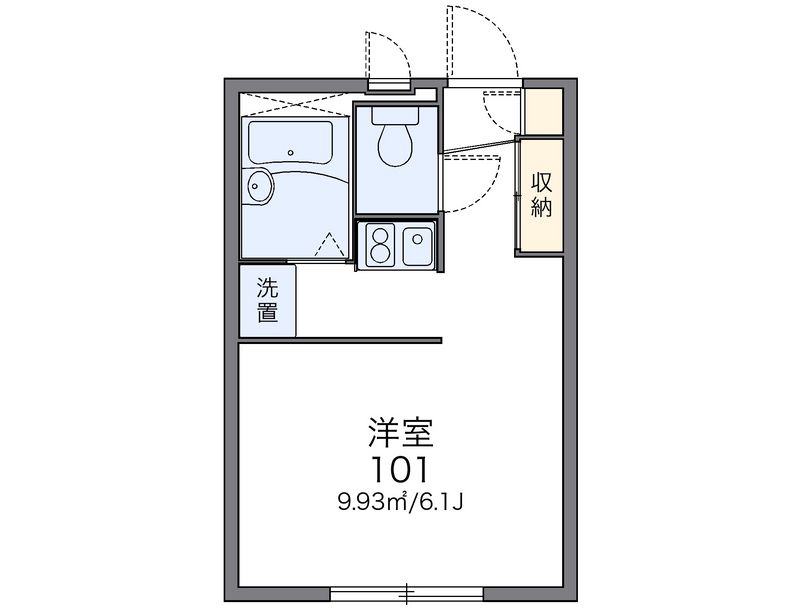 レオパレスサンハイムＢ 間取図