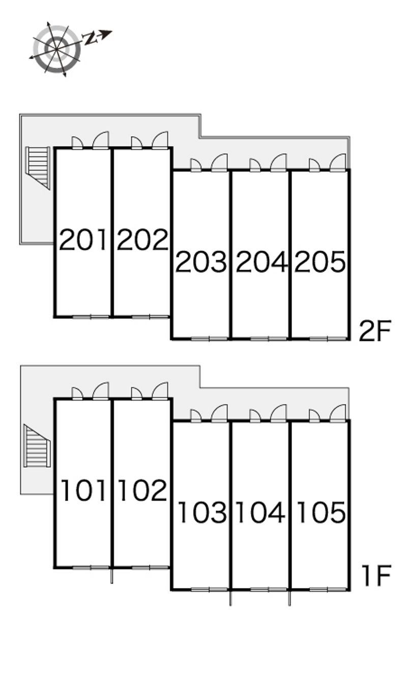 レオパレスすみれⅡ 間取配置図