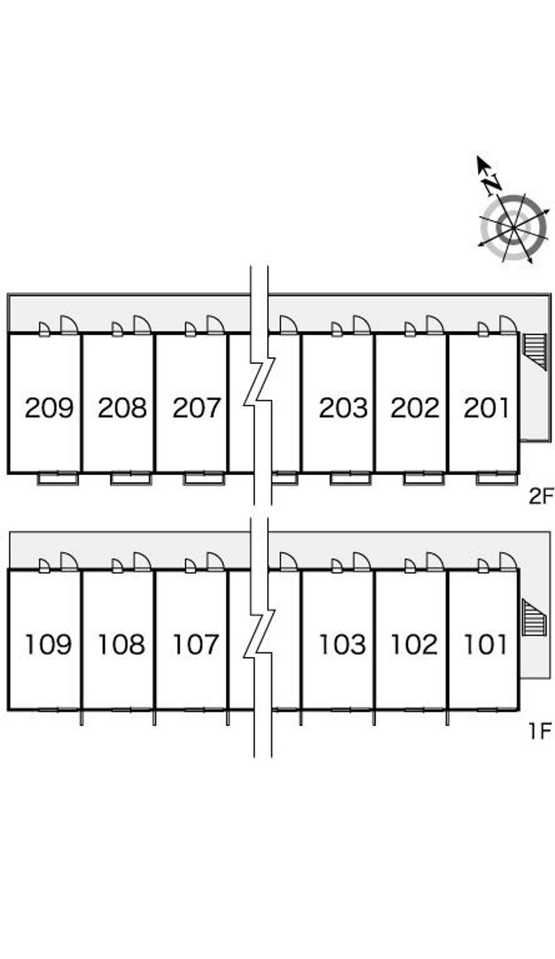 レオパレスルコトゥ 間取配置図