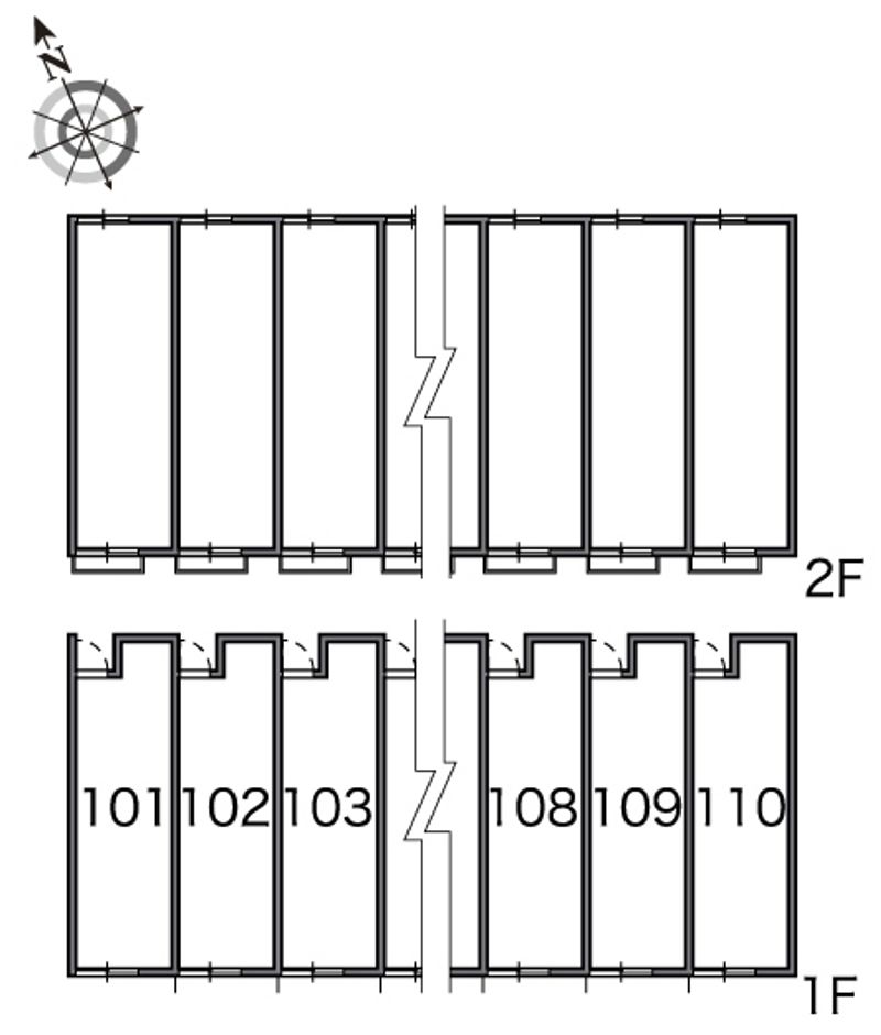 レオネクストＳｈｉｒａｏ 間取り配置図