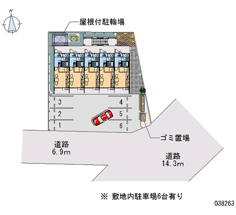 レオパレス東金沢 月極駐車場