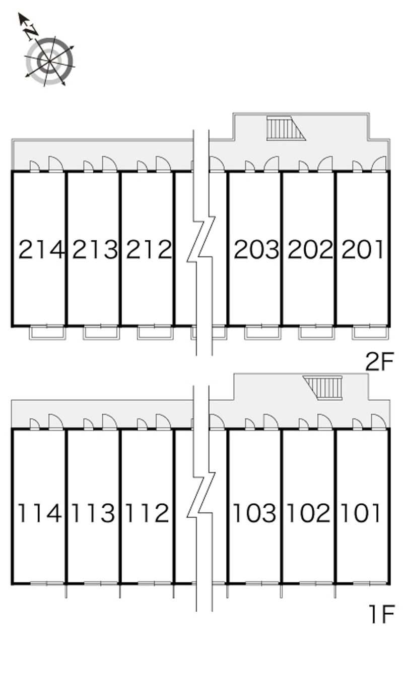 レオパレス飛翔 間取配置図