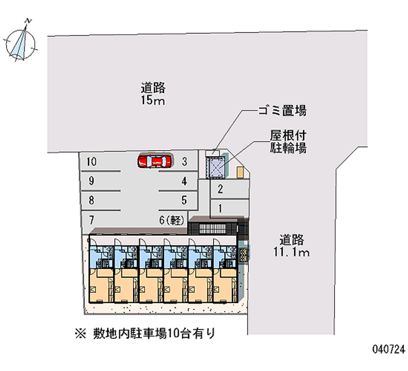 40724 bãi đậu xe hàng tháng