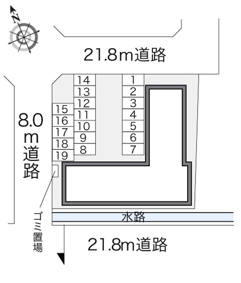 レオパレスビクトワール 配置図