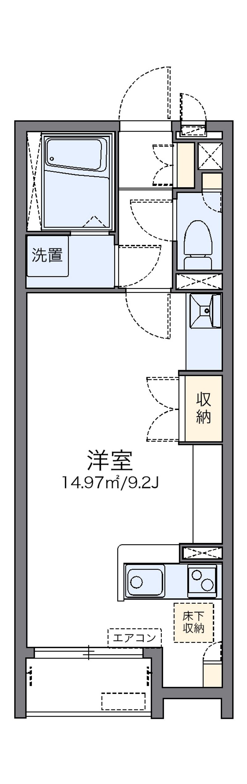 レオネクスト大和町 間取図