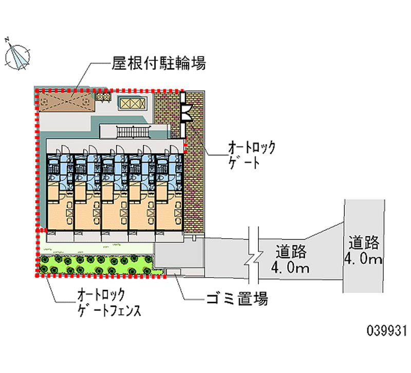 レオパレスリオⅡ 区画図