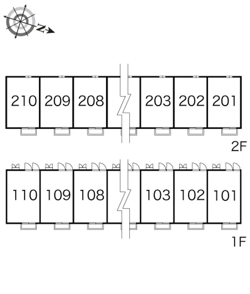 レオパレスＭＩＷＡ 間取配置図