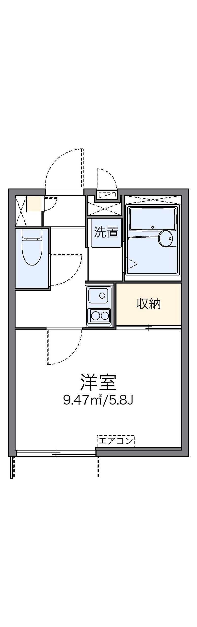 レオパレスピュア 間取図