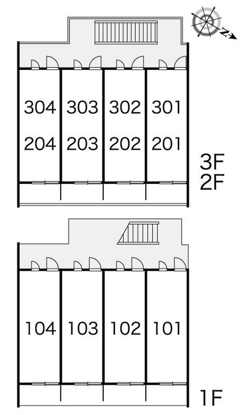 レオパレスアムール 間取り配置図