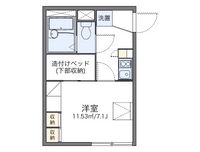 レオパレスサンバード 間取り図