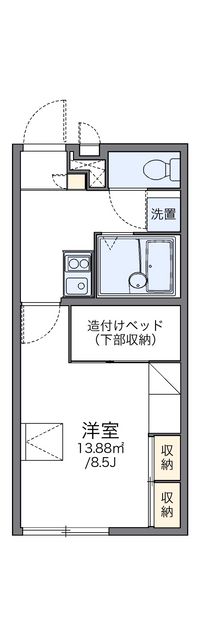 レオパレスアルタイル 間取り図