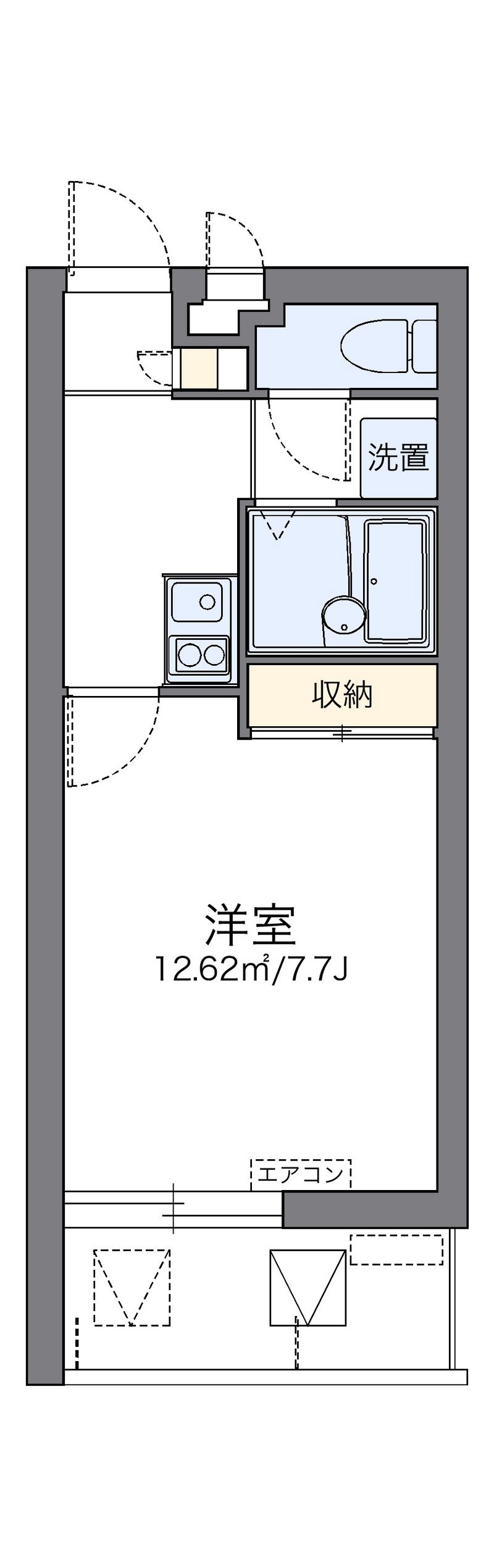 レオパレス牧志 間取図