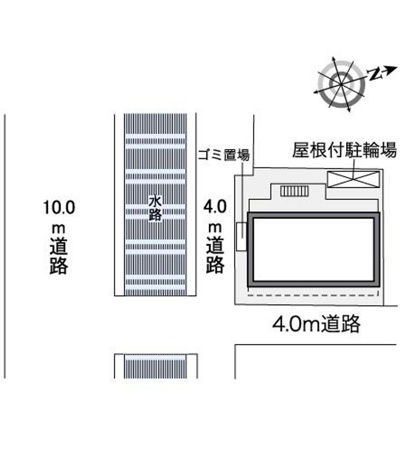 レオパレスコンフォート大津京 配置図