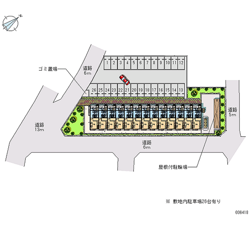 レオパレス橋戸 月極駐車場