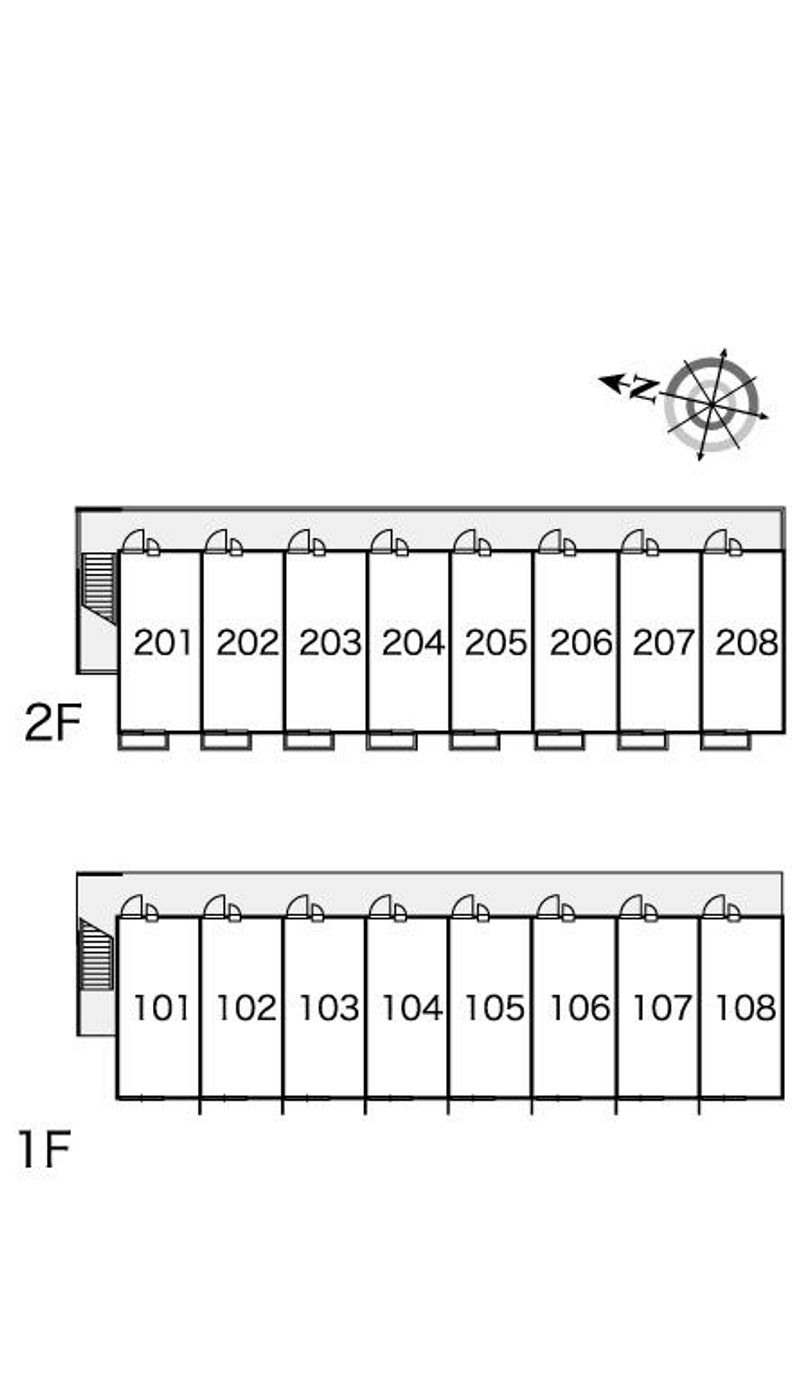 レオパレス睦 間取配置図