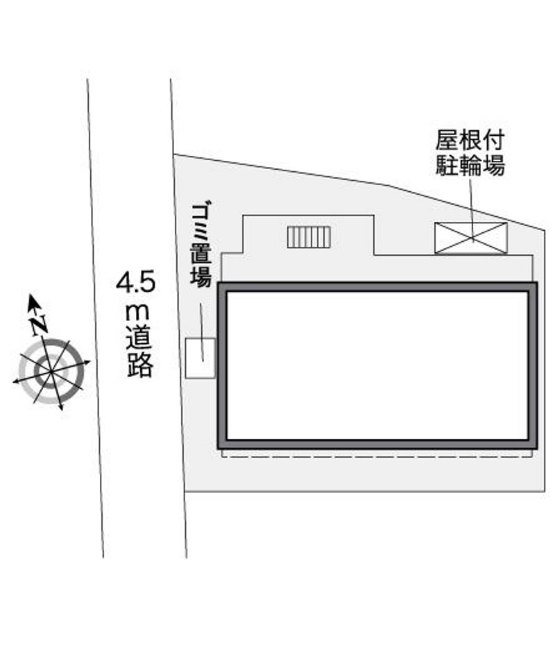 レオパレスグリーンハイツ１号 配置図
