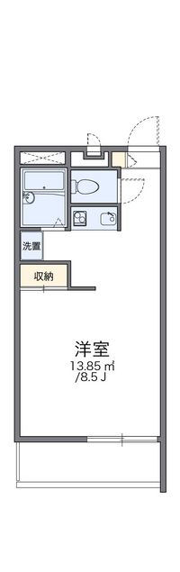 レオパレスネッスル小松 間取り図