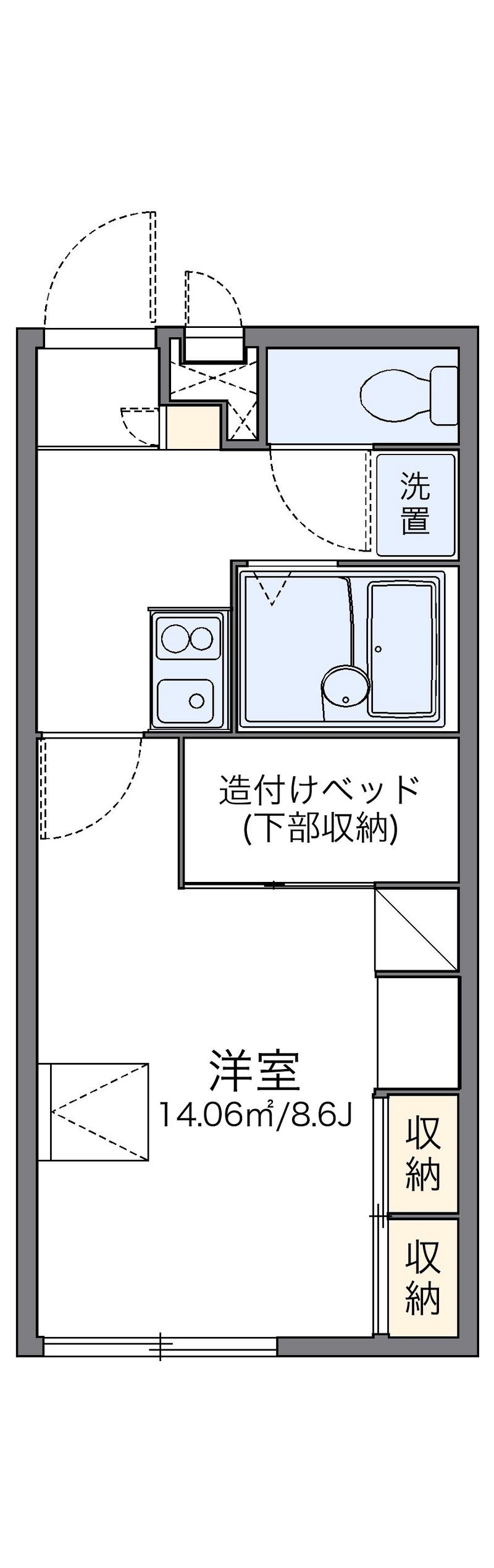 レオパレスセイバー 間取図