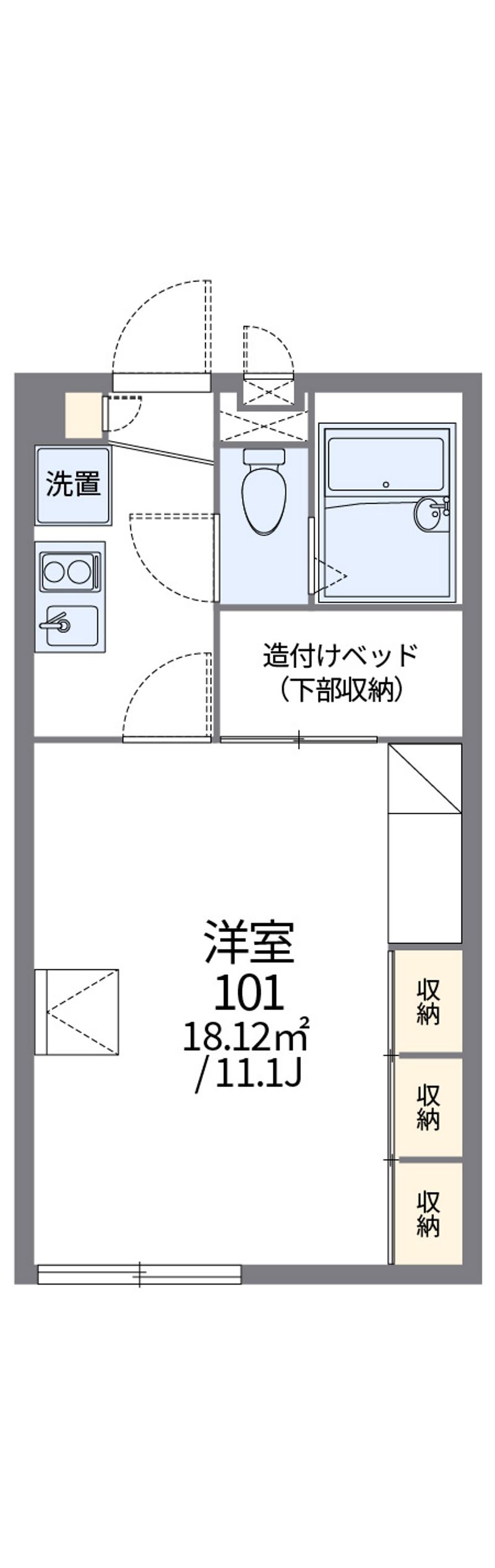 レオパレスＭｅｒｃｕｒｙ 間取図