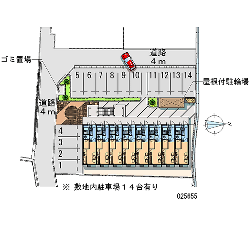 レオパレスＹＡＭＡＳＡＫＩ 月極駐車場