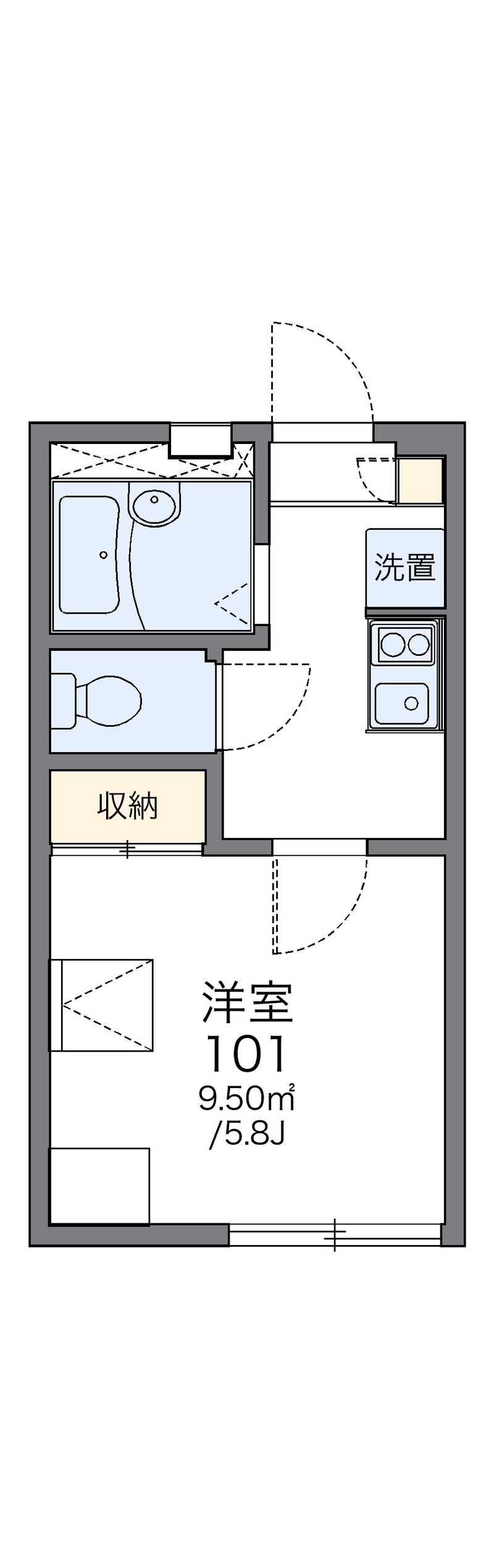 レオパレスＡＭＡＮＯ 間取図