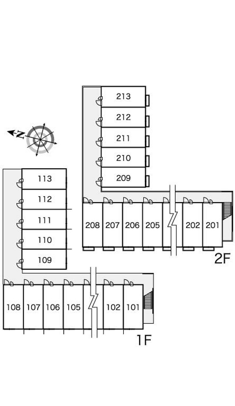 レオパレス向陽 間取り配置図
