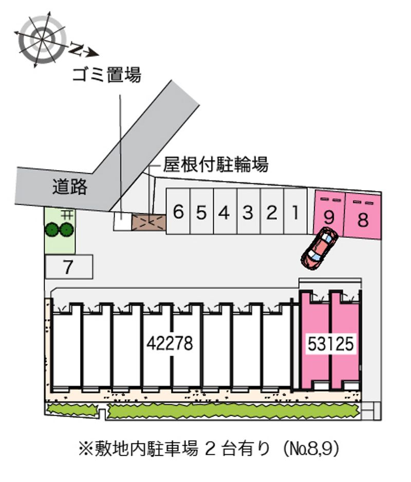 レオネクストフィロ　前沢宿Ⅱ 配置図