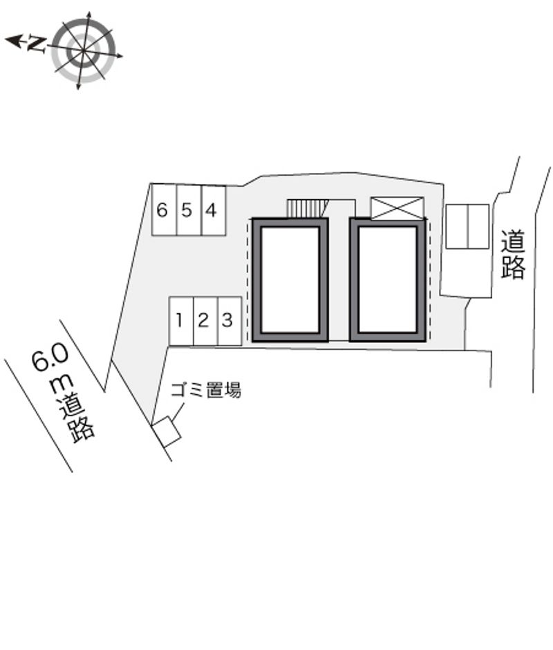 レオパレス開陽 配置図