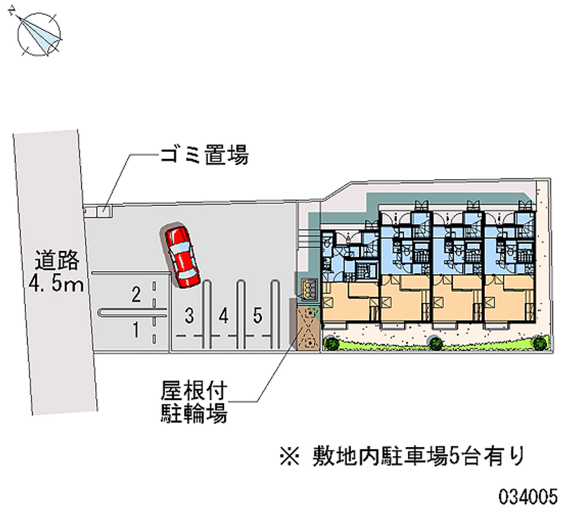 レオパレス土原 月極駐車場