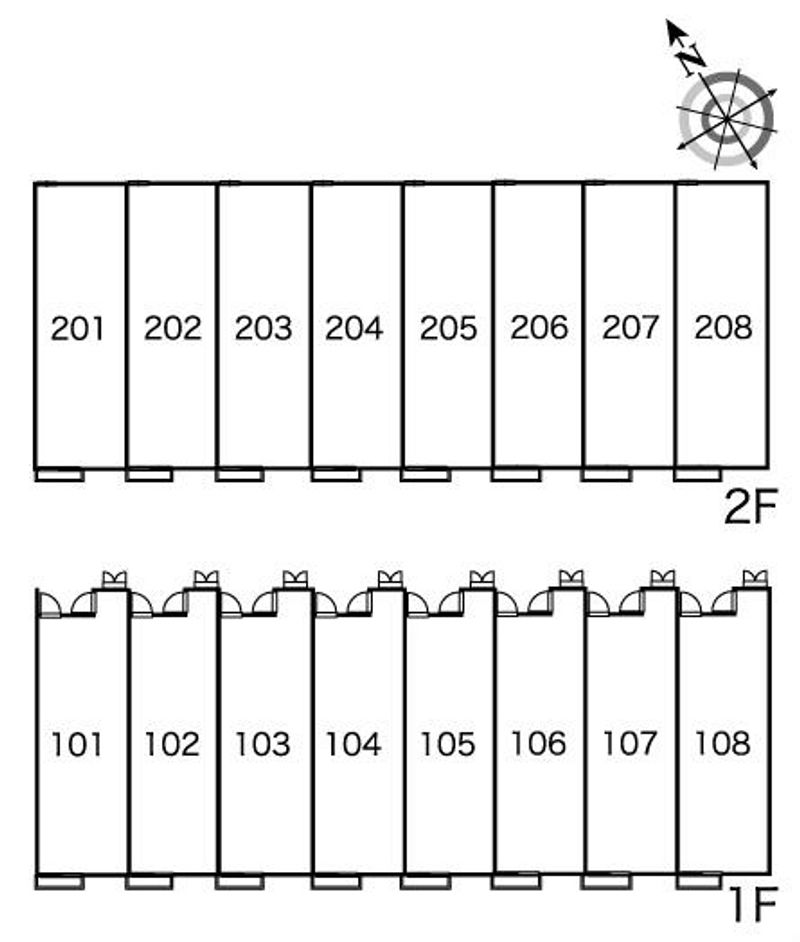 レオパレスウィッシュ 間取配置図