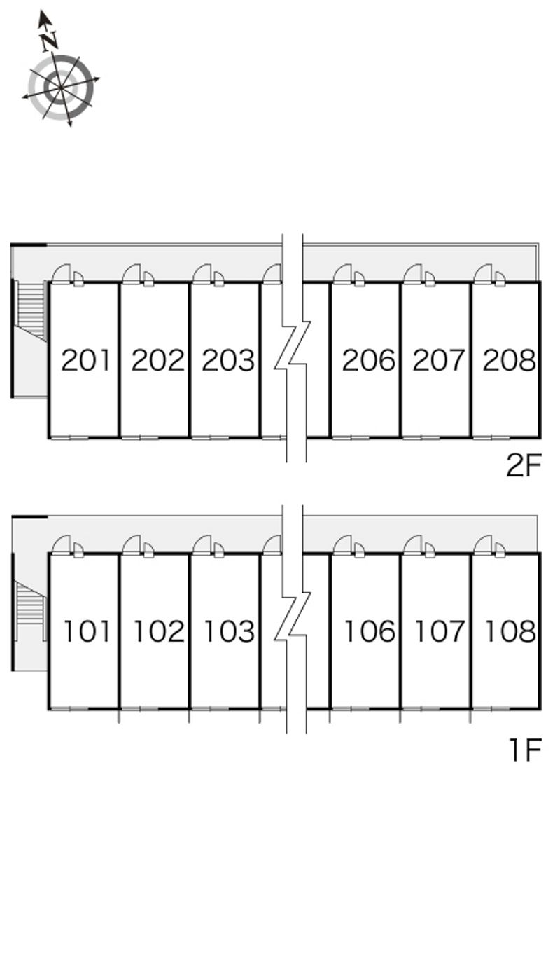 レオパレスあめか 間取り配置図